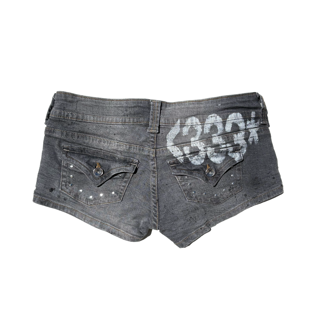 bershka modified micro shorts