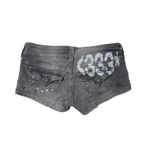 bershka modified micro shorts