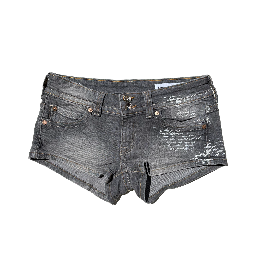 bershka modified micro shorts