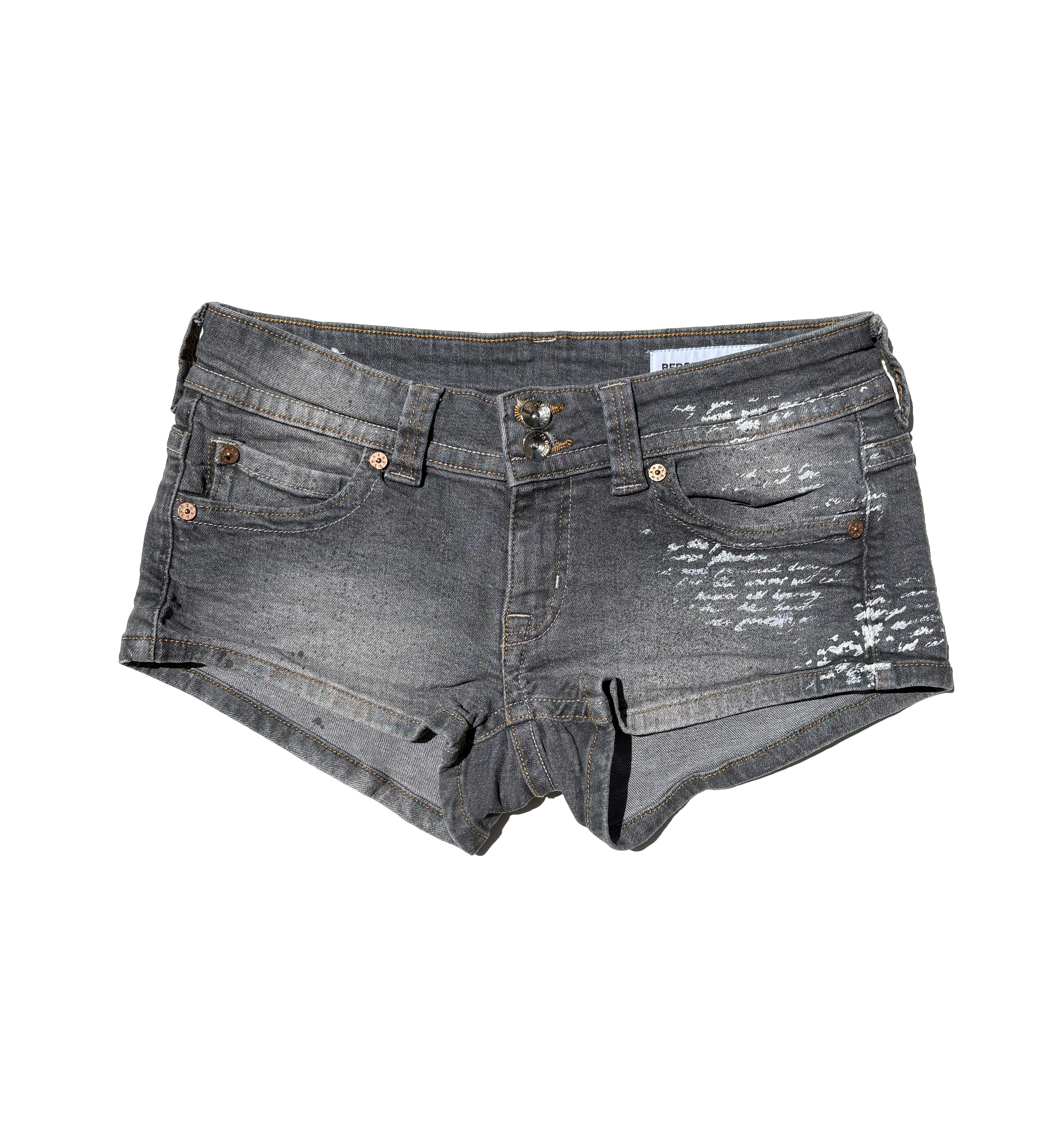 bershka modified micro shorts